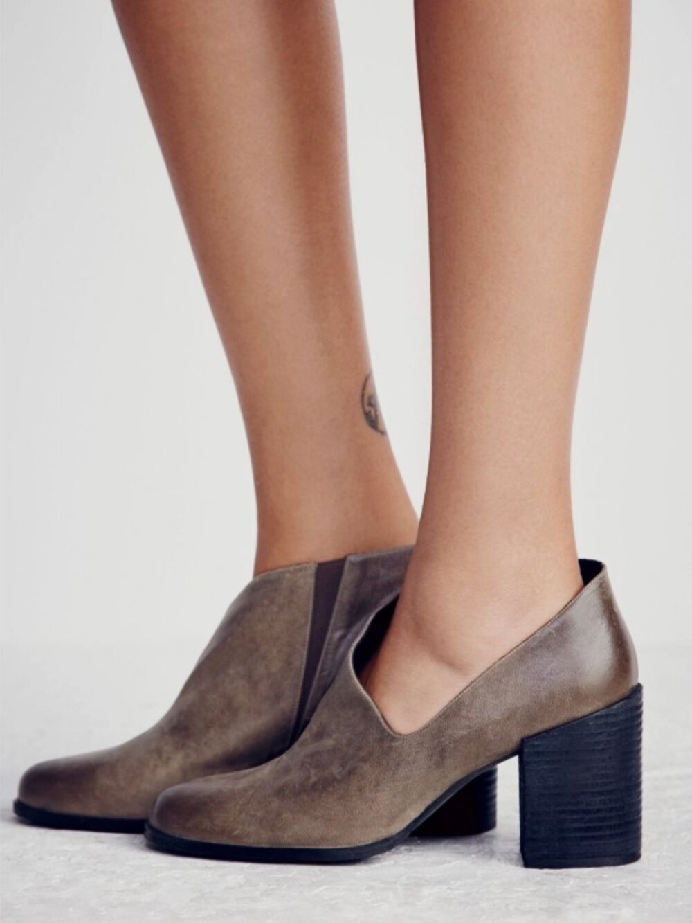 New Free People Terrah Heel Boots Size 6 Leather MSRP: $198